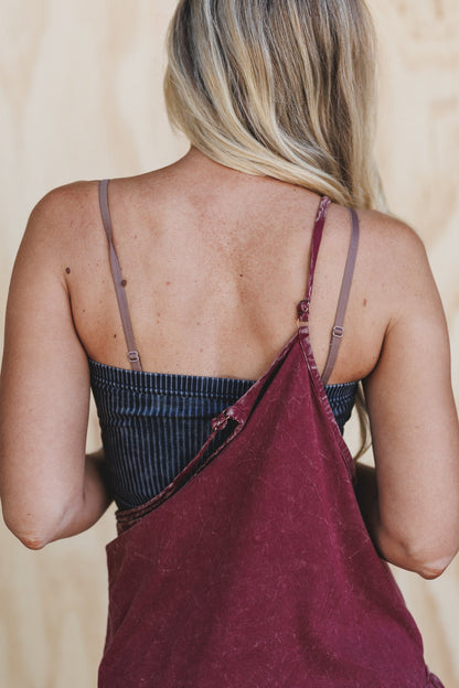 Sweet Drift Ribbed Tube Top - Black