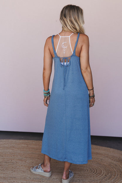 Bound By Moonlight Maxi Dress - Blue