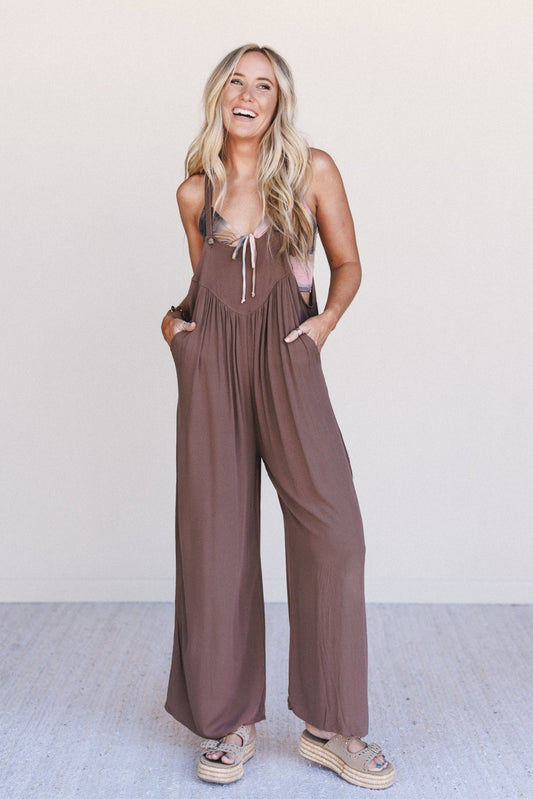 Sunset Revival Jumpsuit - Mocha