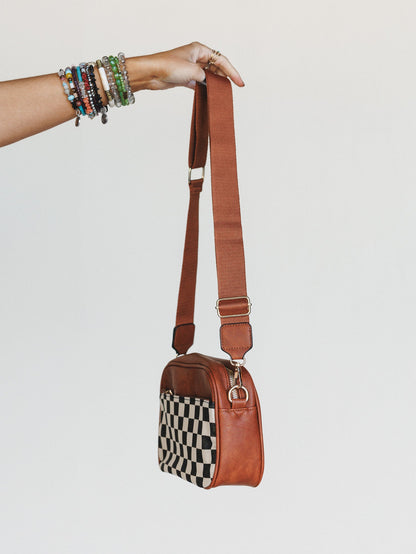 Mood Checker Crossbody Bag - Camel
