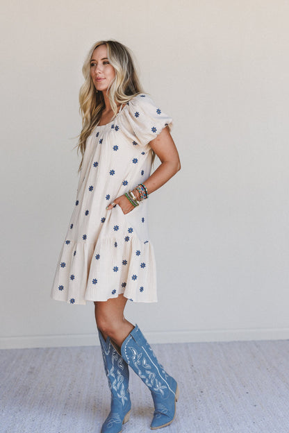 Savanna Spots Maxi Dress - Natural