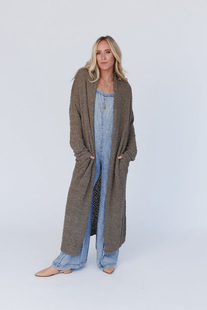 Wednesday Duster Cardigan - Olive