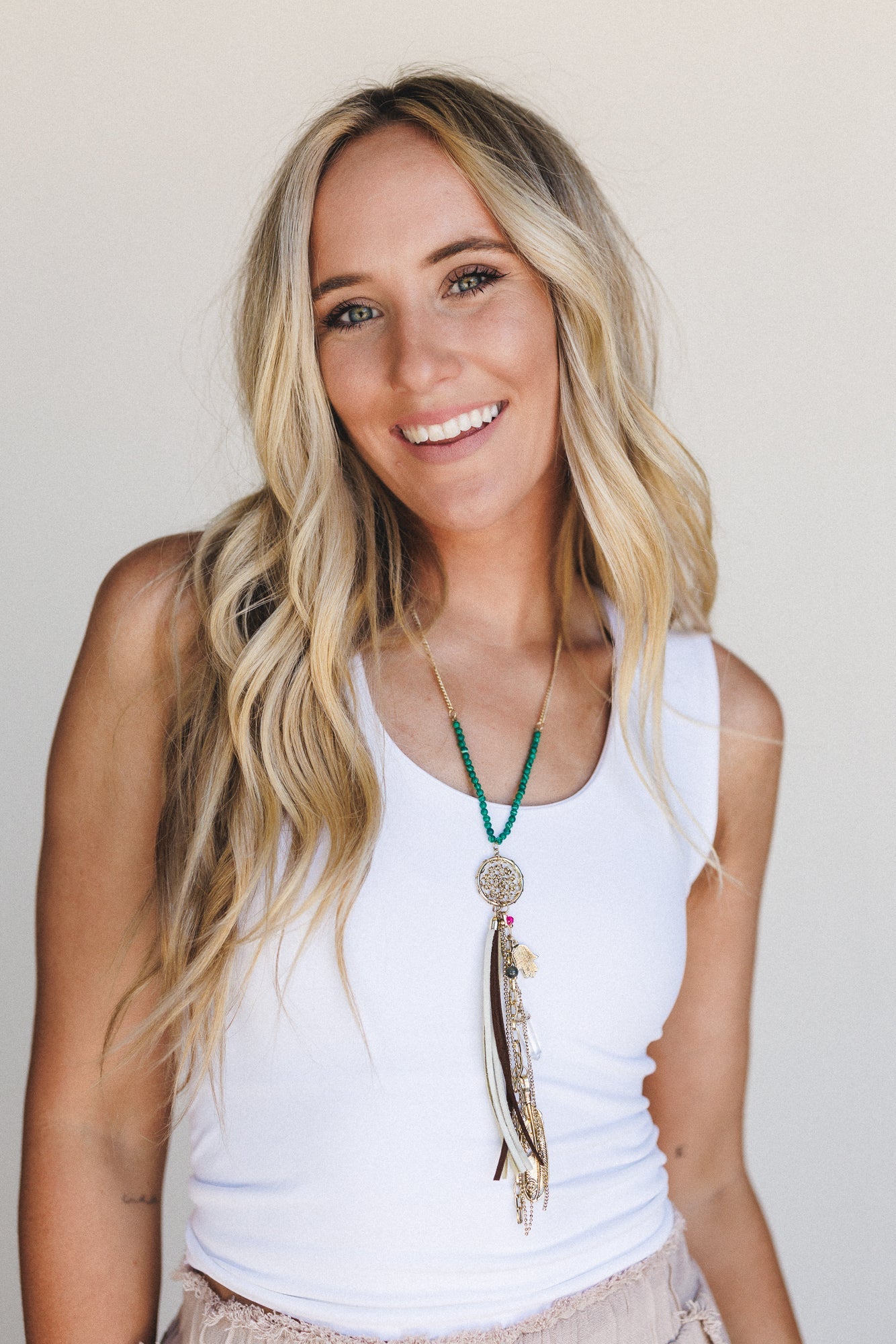 Hot Take Double Layer Tank - White