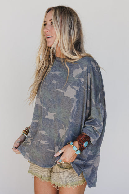 The Nest Country Girl Camo Top - Olive