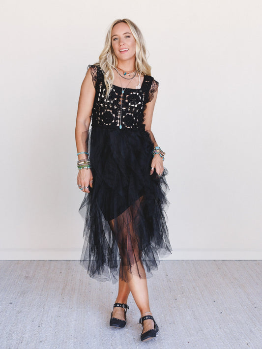 Desert Disco Dress - Black