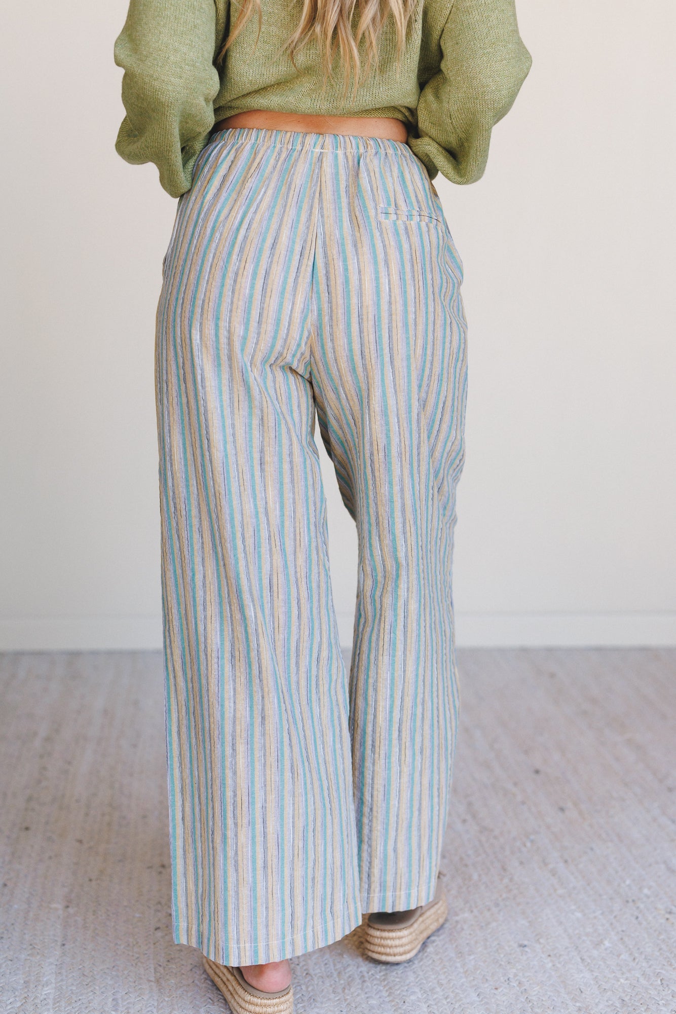 Sunkissed in Stripes Pants - Teal