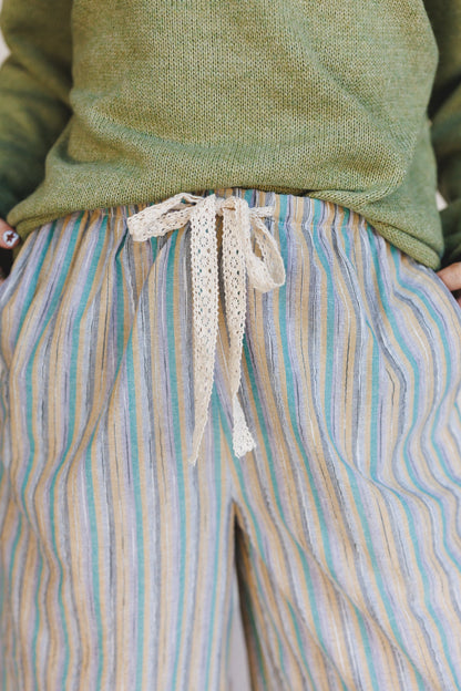 Sunkissed in Stripes Pants - Teal