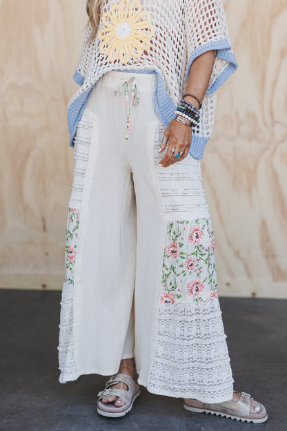 Lacie Layers Wide Leg Pants - Natural