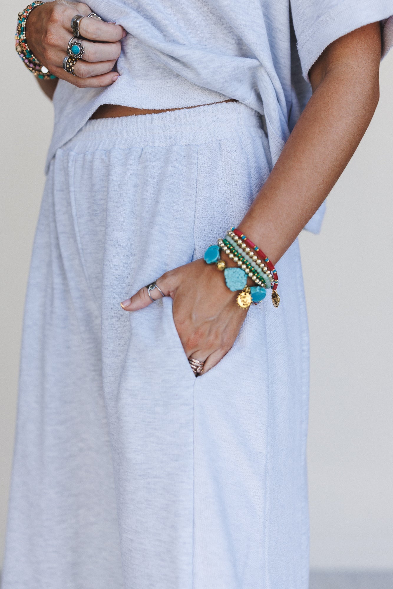 Lina Set - Heather Grey