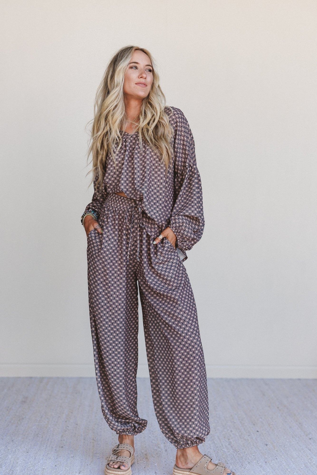 The Nest Mystic Mirage Printed Joggers - Black