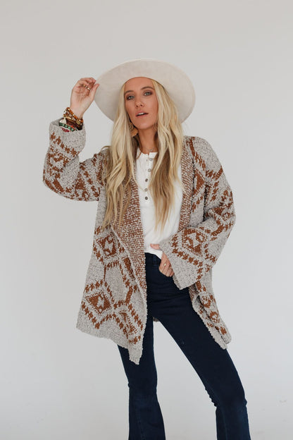 Free to Roam Cardigan - Gray