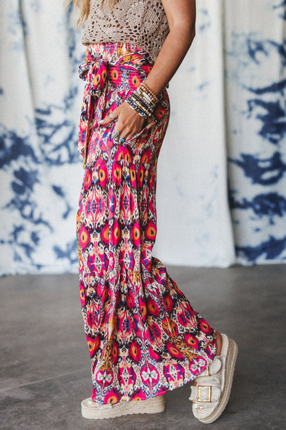 The Nest Secret Admirer Printed Pants - Pink Multi