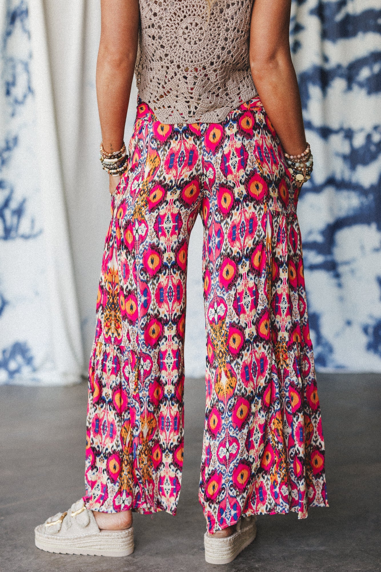 The Nest Secret Admirer Printed Pants - Pink Multi