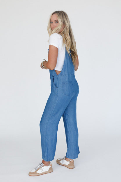 Sunset Bound Jumpsuit - Blue
