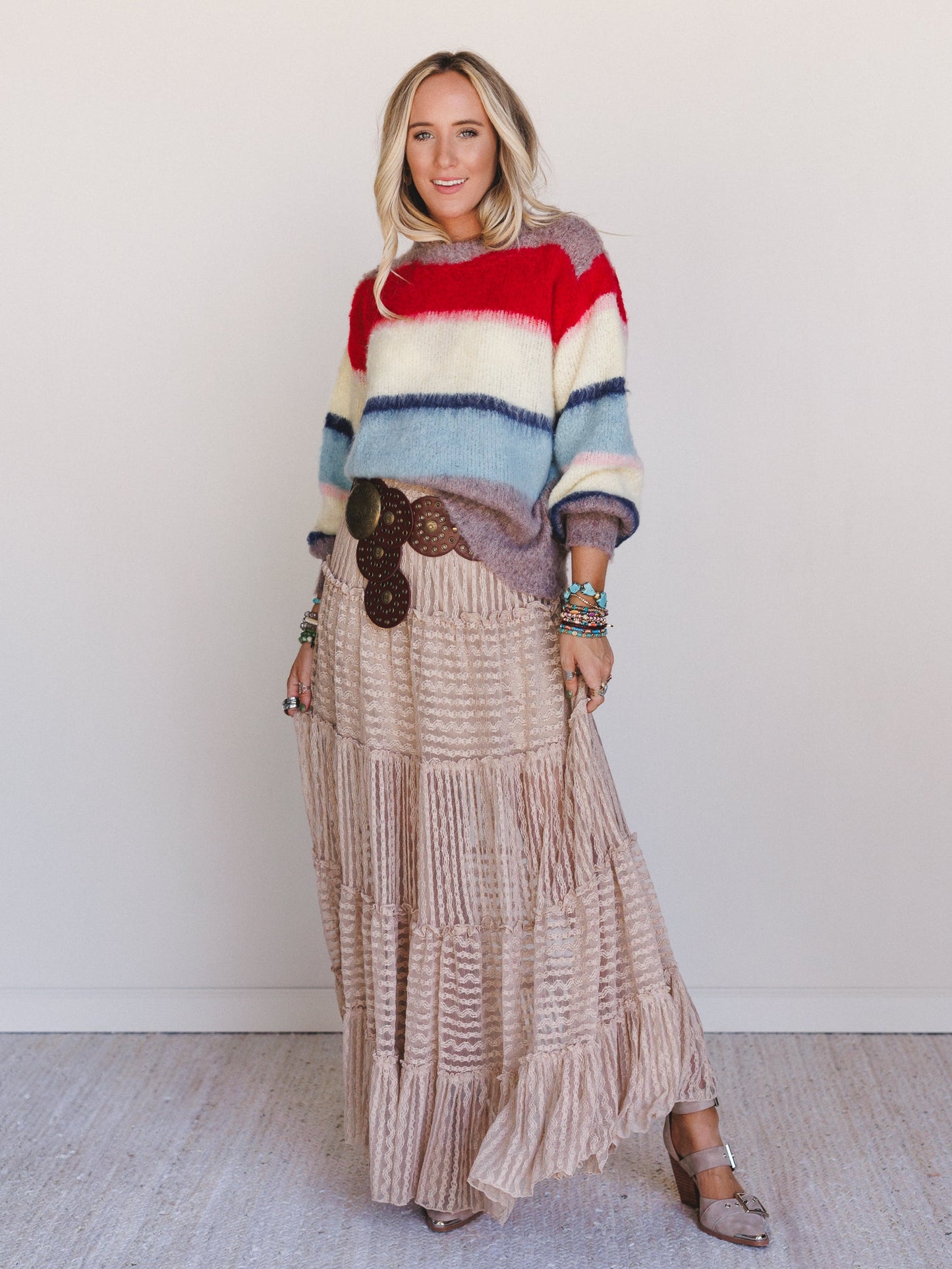 Rhythm Line Sweater - Multi