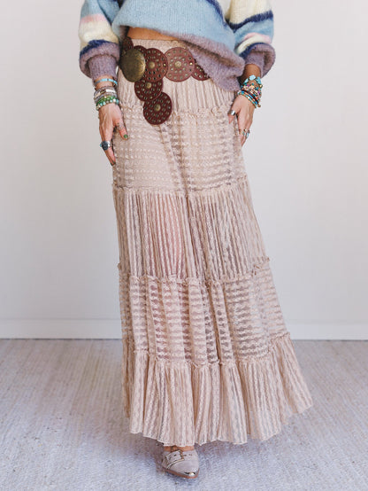 Catch The Drift Skirt - Natural