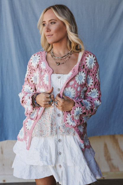 The Nest Wild And Dreamy Cardigan - Mauve