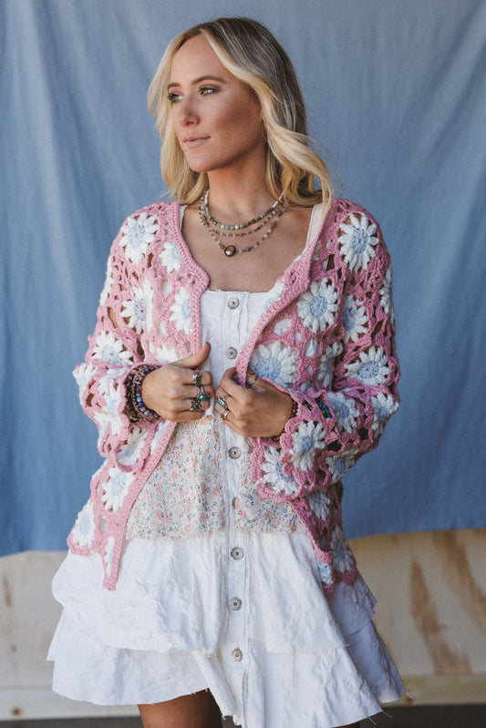 The Nest Wild And Dreamy Cardigan - Mauve