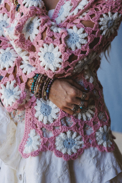 The Nest Wild And Dreamy Cardigan - Mauve