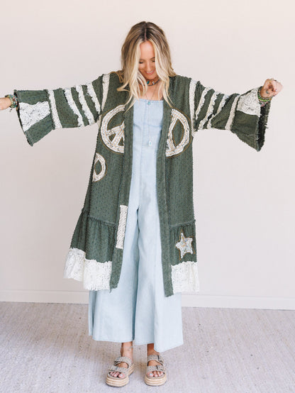 Peace Run Jacket - Olive