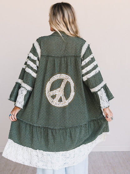 Peace Run Jacket - Olive