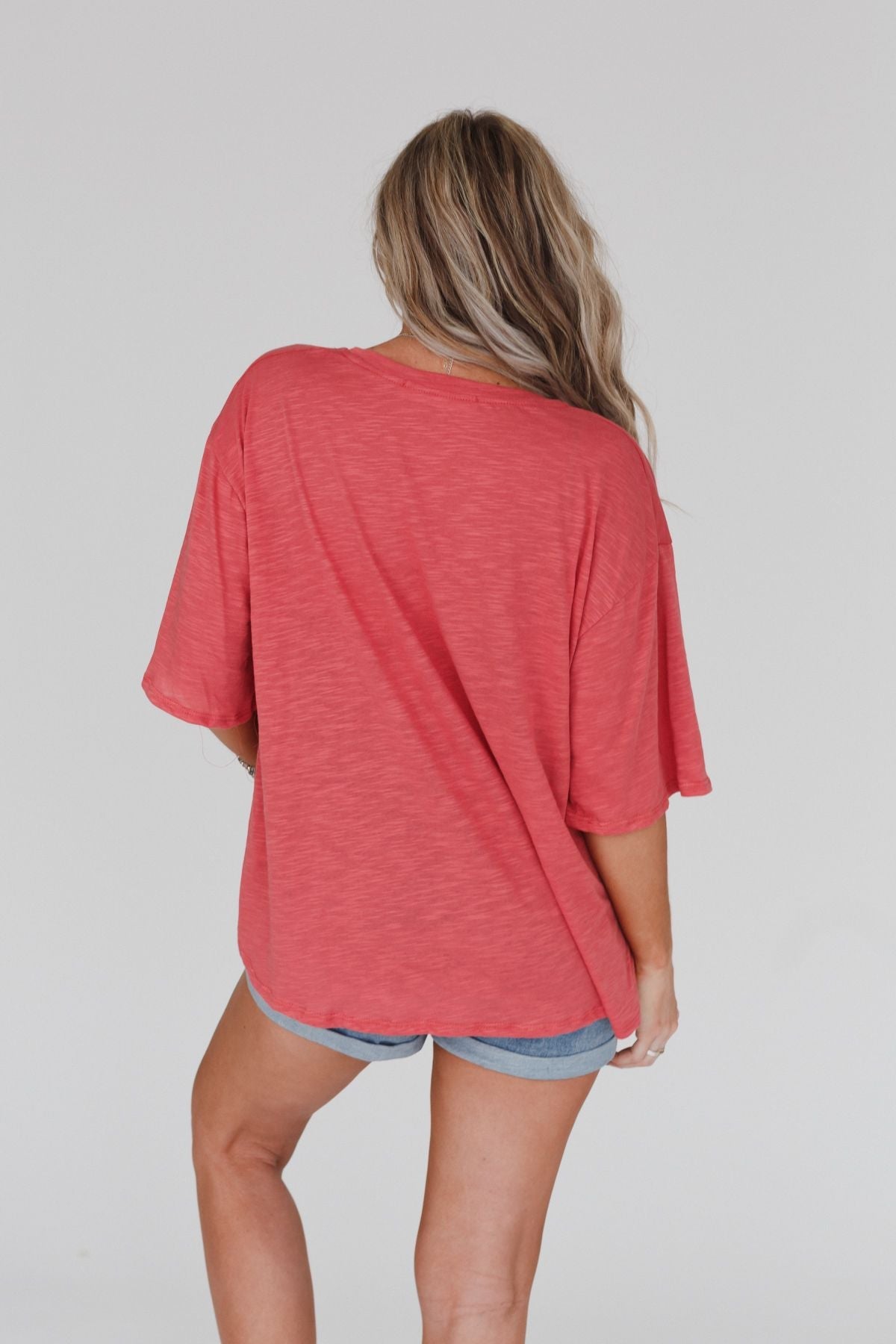 The Nest Your Favorite Slub Tee Shirt - Rust