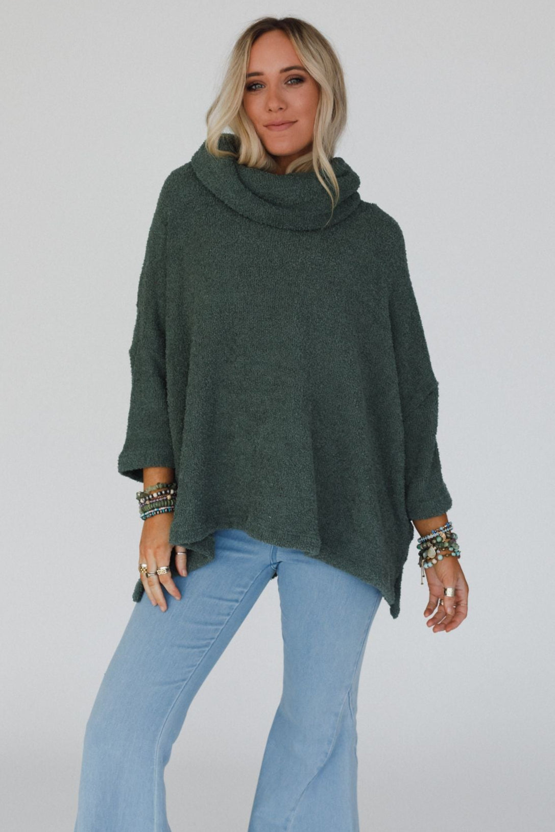 The Nest Hartlie Sweater Top - Basil