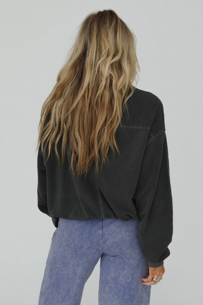 Summit Cozy Pullover - Ash Black
