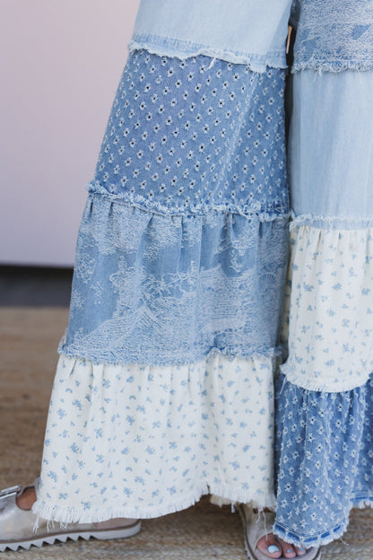 Jane Tiered Pants - Denim