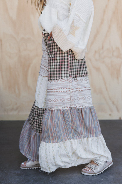 Jane Tiered Pants - Natural