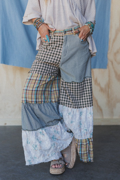 Jane Tiered Pants - Olive