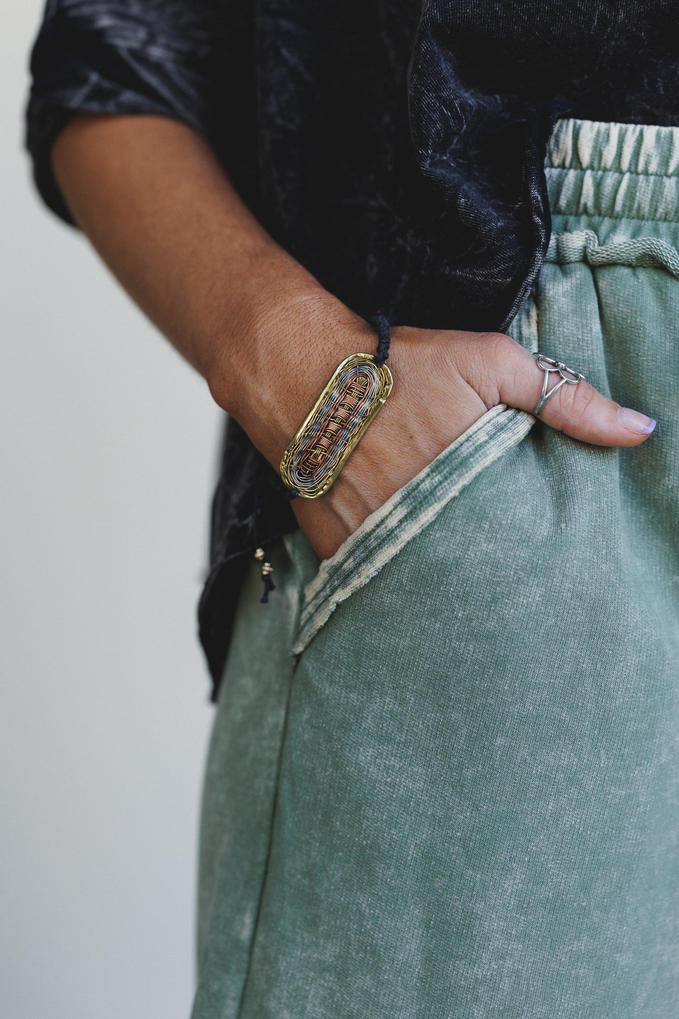 Lucky Drift Cord Bracelet - Gold