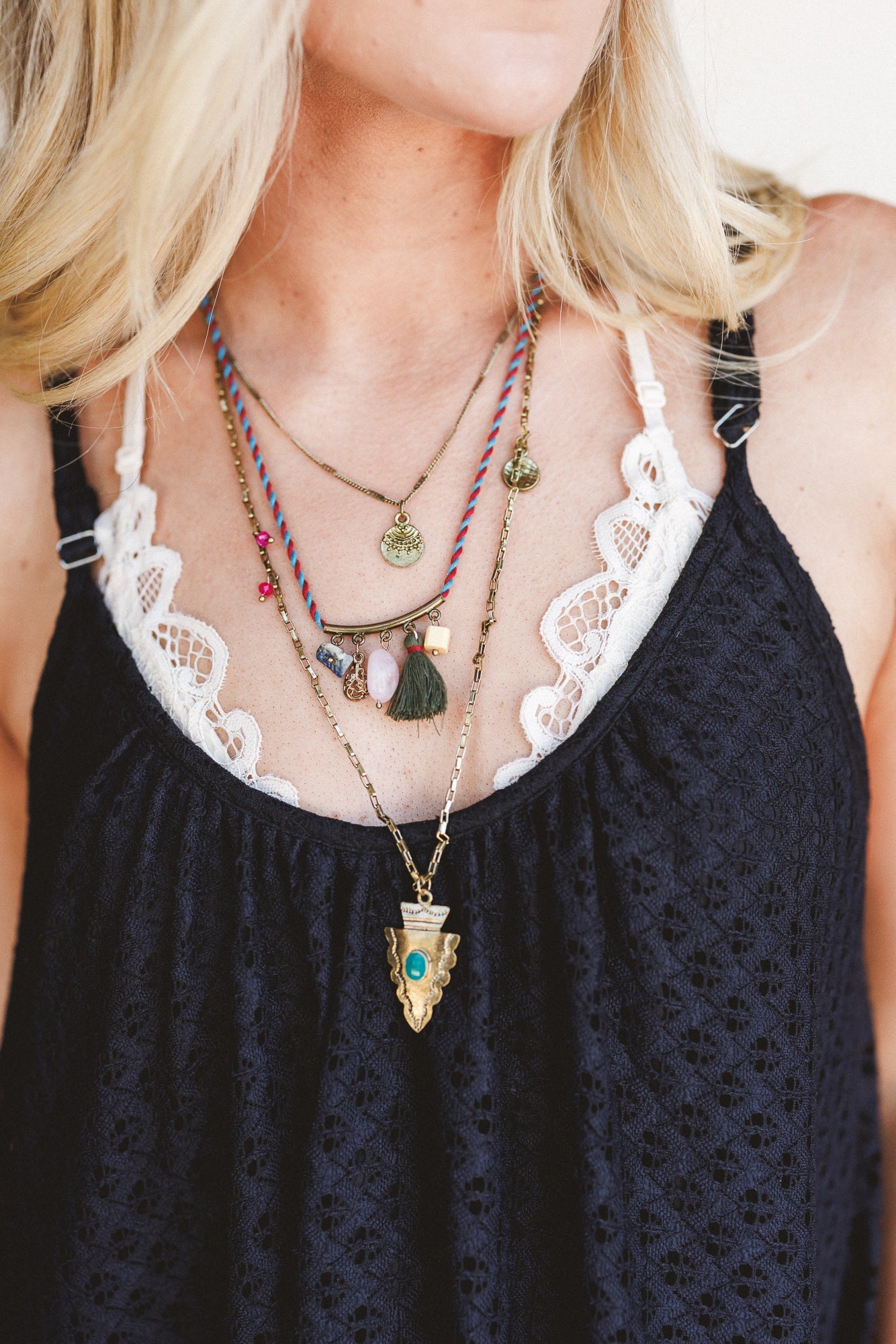 Canyon Jewel Layered Necklace - Multi
