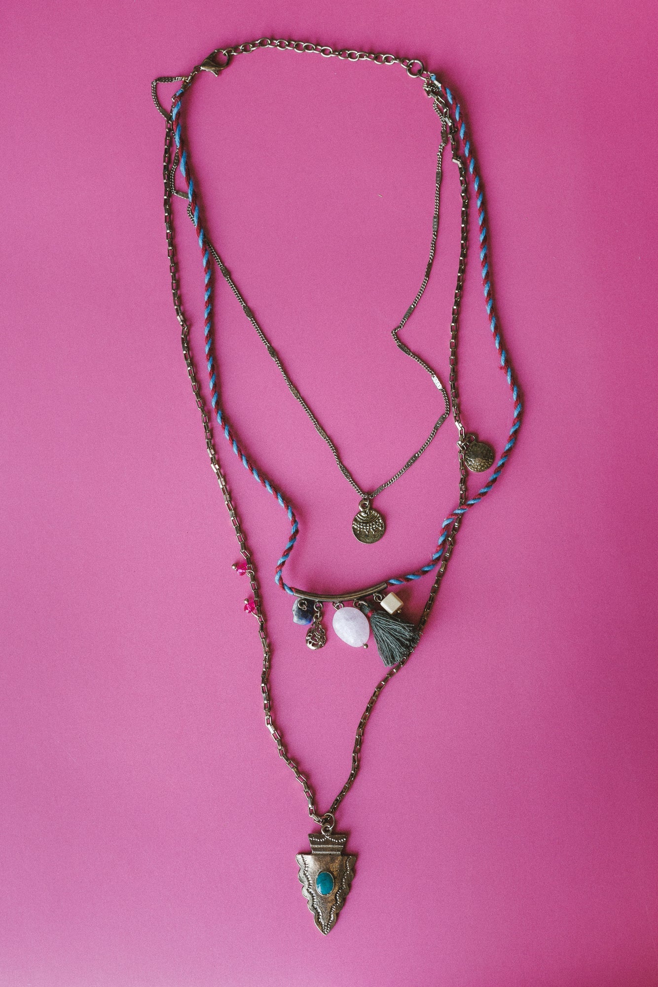 Canyon Jewel Layered Necklace - Multi