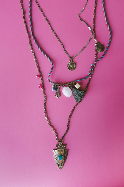 Canyon Jewel Layered Necklace - Multi