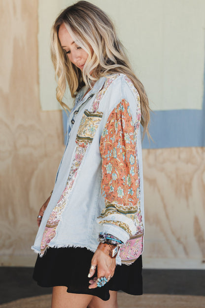 Lush Layers Button Down Top - Blue