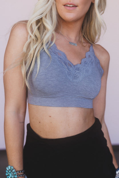 Sweet Muse Bralette - Grey