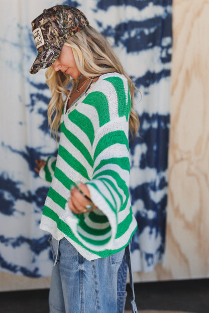 Sandy Shores Striped Top - Ivory