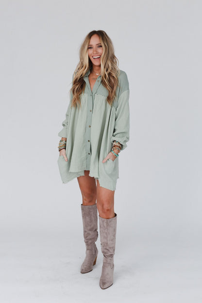 Sunday Kind Of Love Dress - Sage