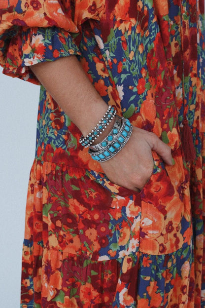 Sunlit Spirit Concho Bracelet - Turquoise
