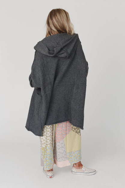 Charlie Oversized Cardigan - Charcoal