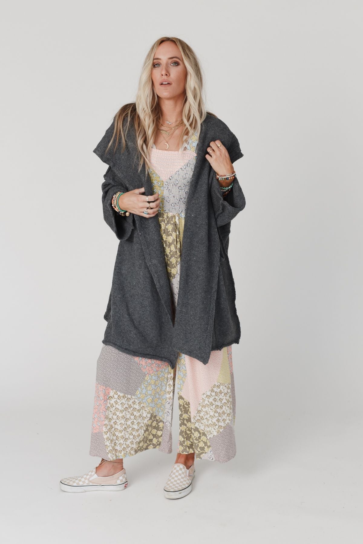 Charlie Oversized Cardigan - Charcoal