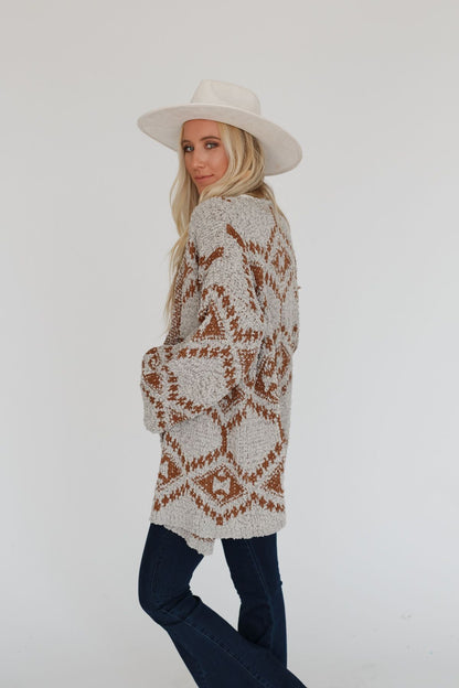 Free to Roam Cardigan - Gray