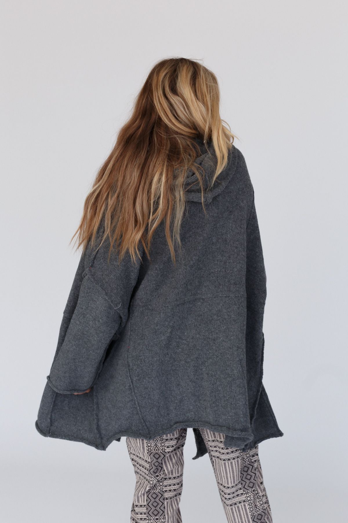 Charlie Oversized Cardigan - Charcoal