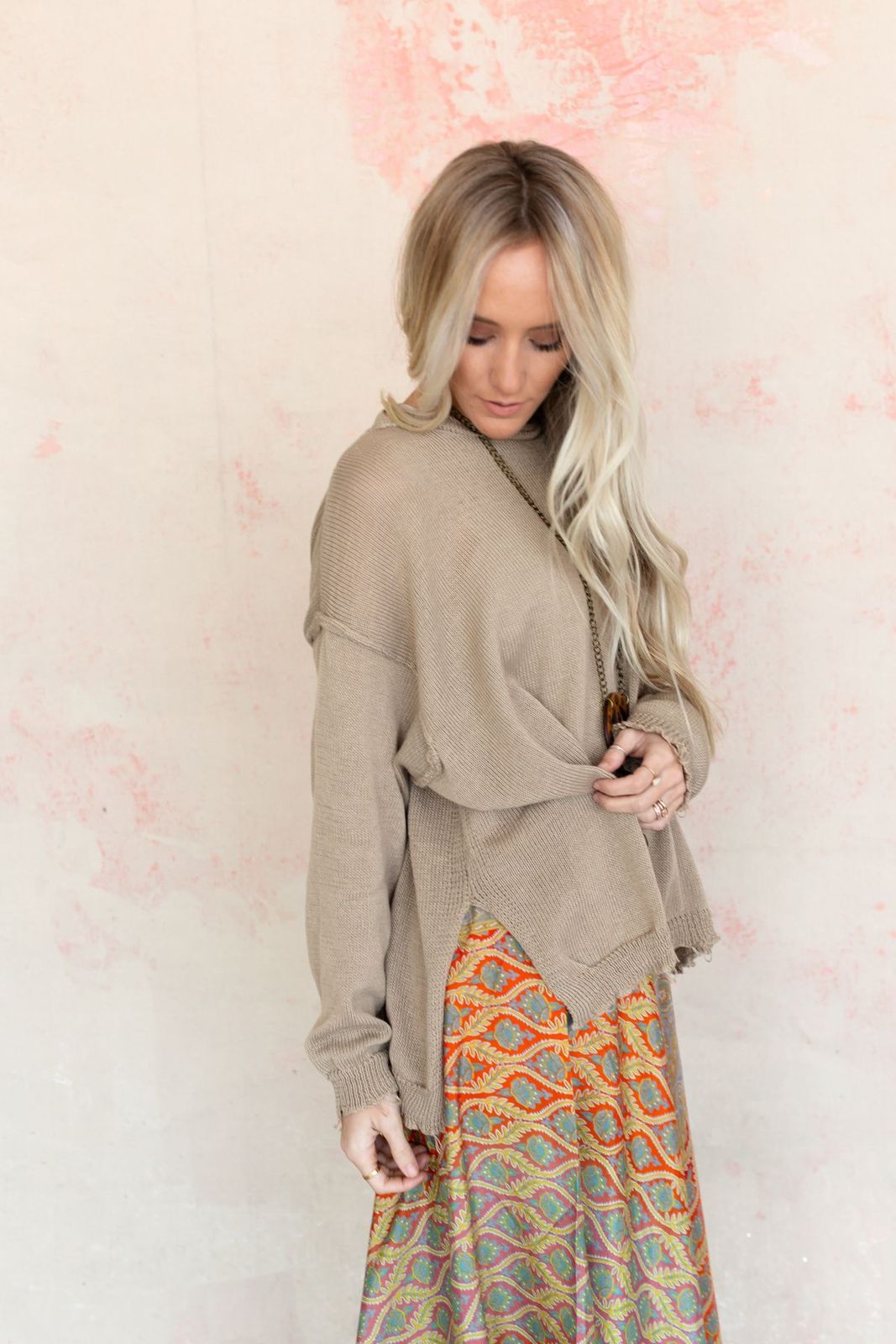Billowy Day Sweater - Taupe