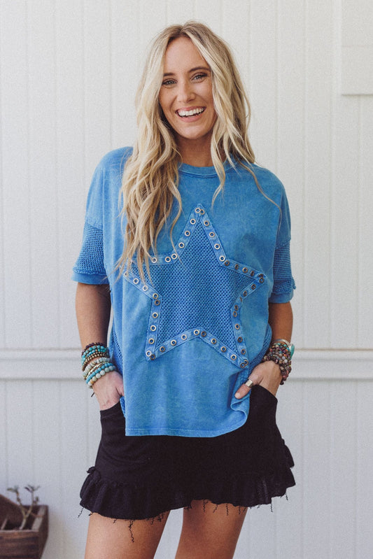 Stardust Fade Top - Blue