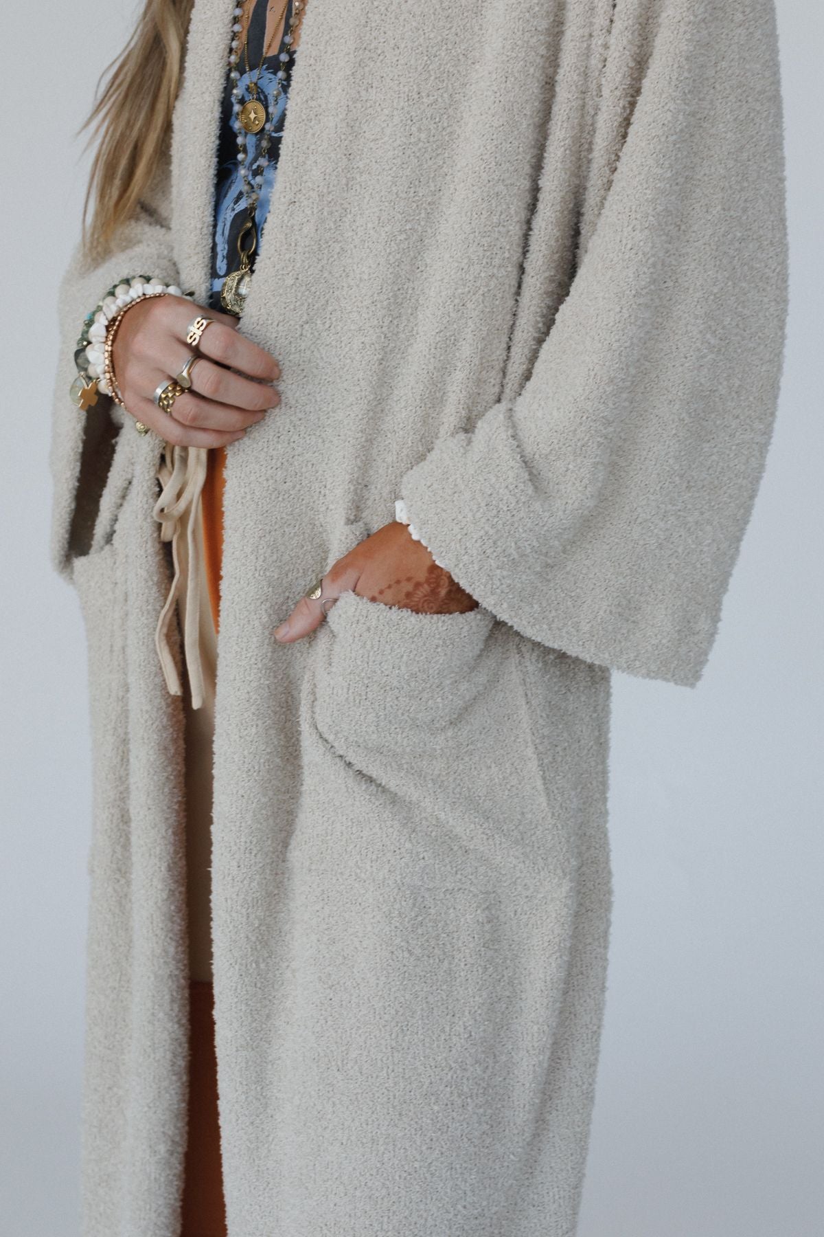 The Nest Moonlight Hug Cardigan - Seashell