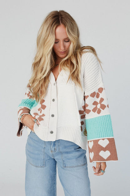 Shes A Wildflower Cardigan - Multi